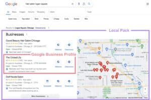 google my business listings